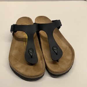 Birkenstock Gizeh Black Sandals 39 Women's 8 Men's 6